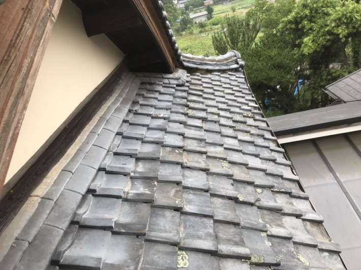 工事を始める前の和瓦屋根