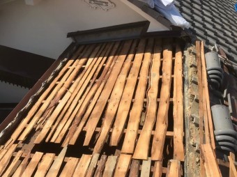 香芝市 和瓦 瓦撤去