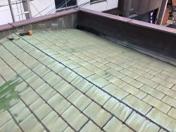 工事前の銅板屋根