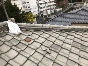 葛城市 雨漏りの瓦屋根 無料点検
