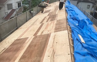 大和郡山市 野地板 設置