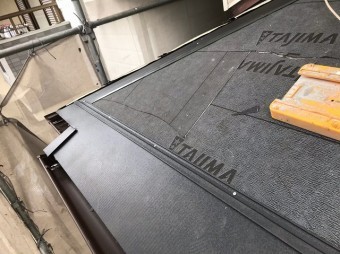 橿原市 下屋根 ガルテクト設置