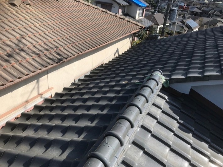 施工前屋根