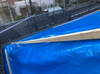 工事期間中の雨対策