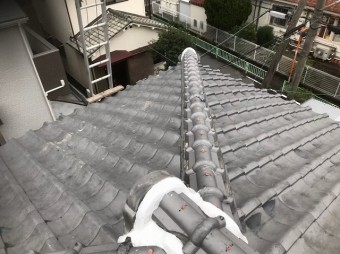 奈良市 棟瓦取り直し工事 完成