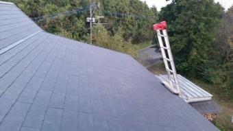 屋根材設置後写真