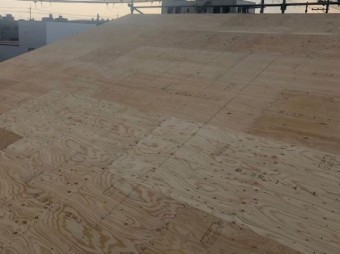 大和郡山市の新築分譲住宅A号地の屋根施工前