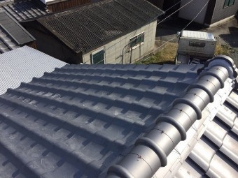 屋根施工後