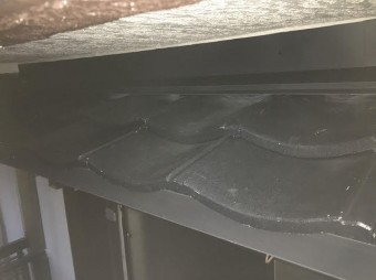 下屋根部分設置後