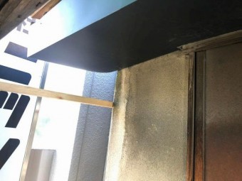 下屋根設置後