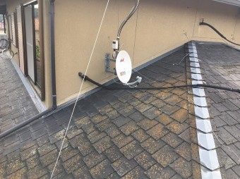 下屋根部分施工前