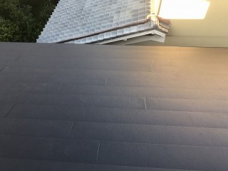 下屋根ガルテクト設置後