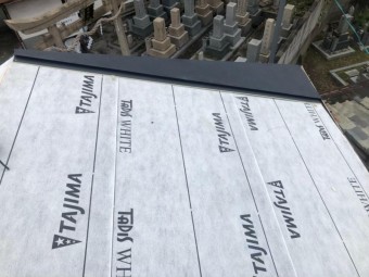 奈良市 防水紙 設置後
