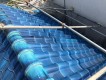 五條市の青色釉薬瓦屋根施工前