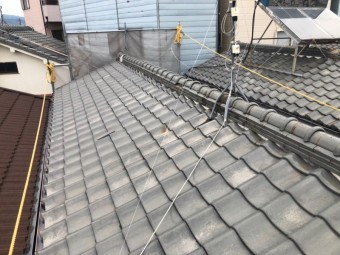 葛城市 現場調査 瓦屋根