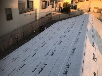 王寺町 防水紙 設置