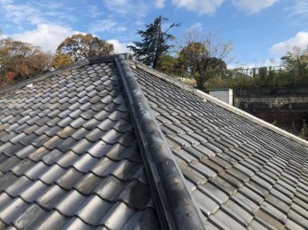 大和郡山市 お寺 棟瓦工事 施工後