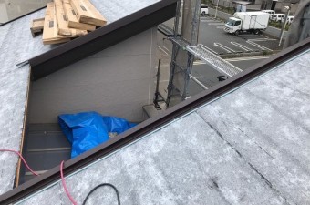 生駒市 防水紙 貼り付け