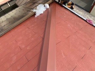 カラーベスト設置完了の屋根