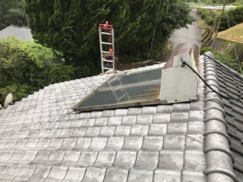 葺き替え完了の屋根