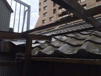 波板施工前