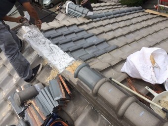 屋根漆喰