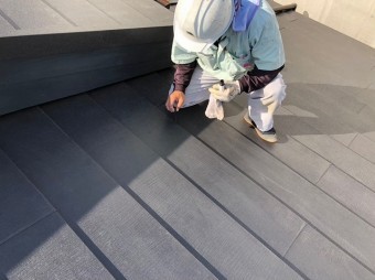 王寺町 スーパーガルテクト 設置作業