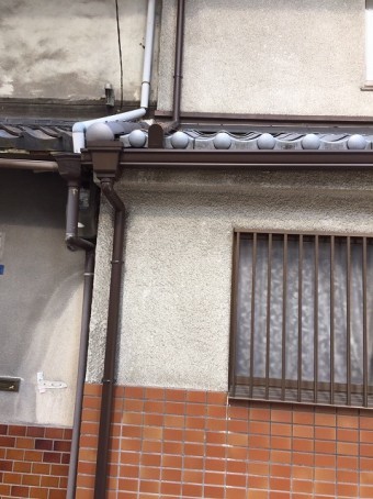 交換後の雨樋