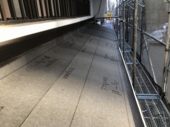 奈良市の下屋根の防水紙