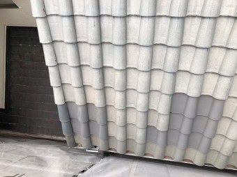 斑鳩町でS形瓦屋根の補修工事