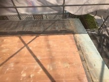 王寺町 下屋根 瓦撤去