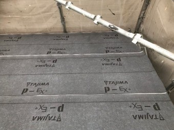 生駒市で下葺き材(防水紙)の設置