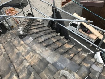 施工前屋根