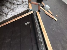 スーパーガルテクトの設置で屋根完成
