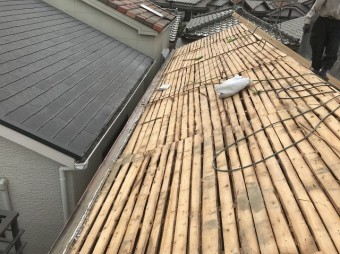 野地板の屋根の状態