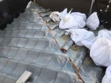 生駒市の下屋根の棟瓦点検