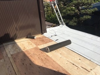 コンパネ貼り
