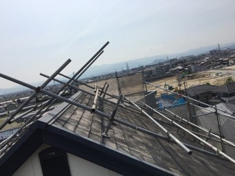 急こう配屋根 施工前