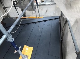 橿原市 下屋根 ガルテクト設置