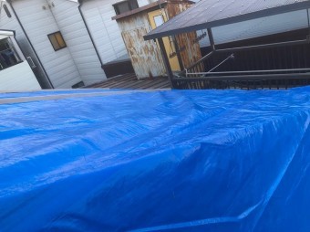 工事期間中の雨対策