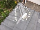 斑鳩町の隅棟の棟瓦積み直し完成