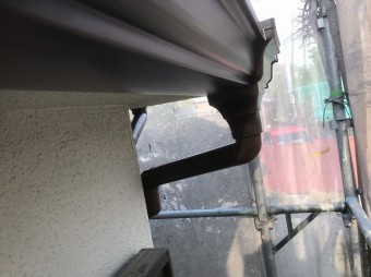 雨樋の取り換え工事の完成
