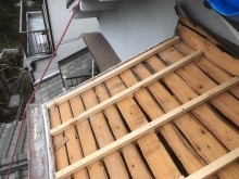 不陸調整完了の下屋