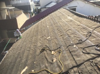 瓦撤去屋根