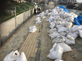 大和郡山市 瓦撤去