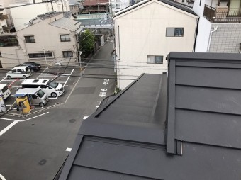 ガルテクト設置後の屋根