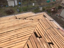 古いバラ板の経年劣化