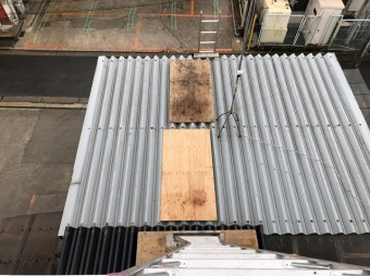 大和郡山市 工場屋根 部分補修
