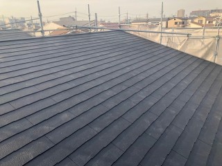 大和郡山市の新築分譲住宅の屋根工事施工後