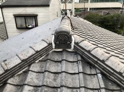 天理市 雨漏りの瓦屋根 無料点検